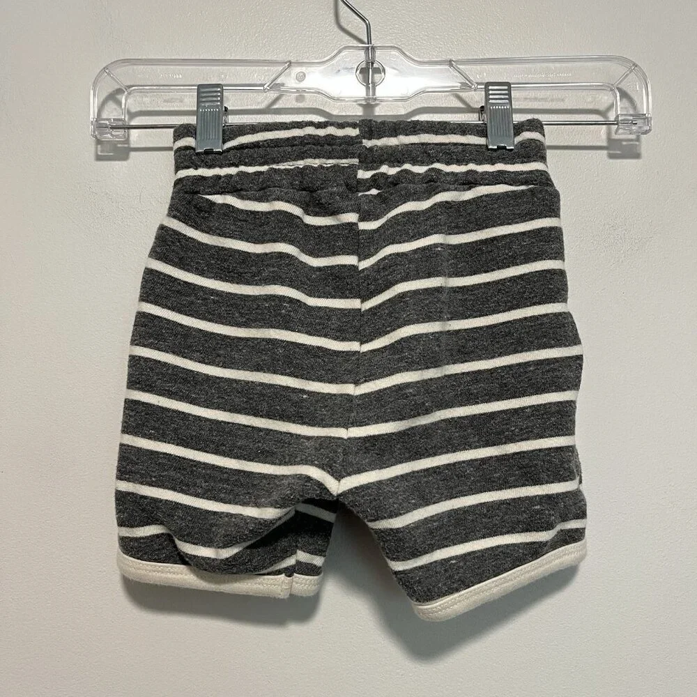 Childhoods French Terry Retro Short‎ in Iron Gray Stripe Size 4T Made in USA